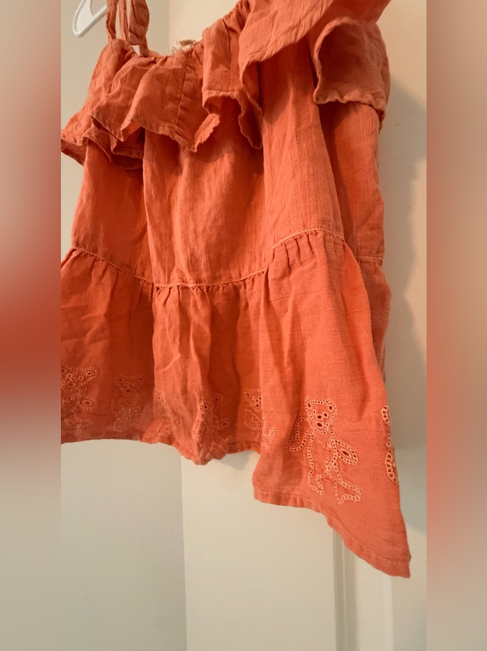 Lucky Brand Coral Tie-Shoulder Ruffle Camisole - Picture 3 of 7